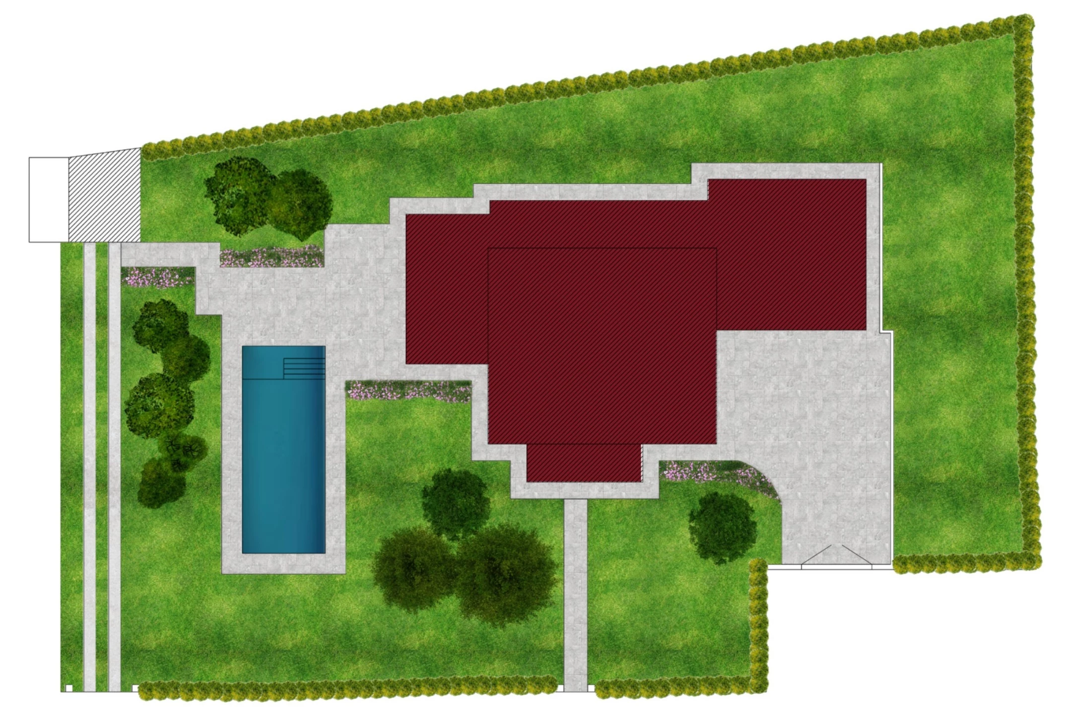 Progetto realizzato per cliente privato, per realizzazione piscina pertinenziale